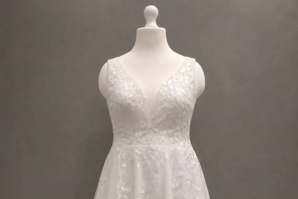Vestido tul talla grande