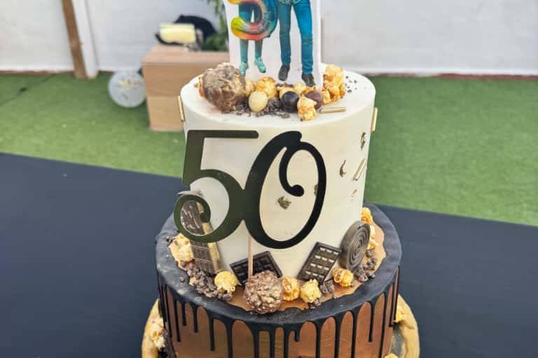 Tarta 3 pisos para 80 personas