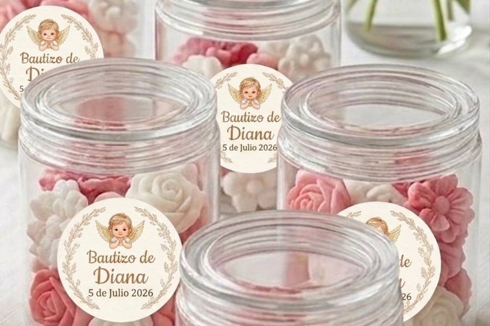 Mini jabones tarro