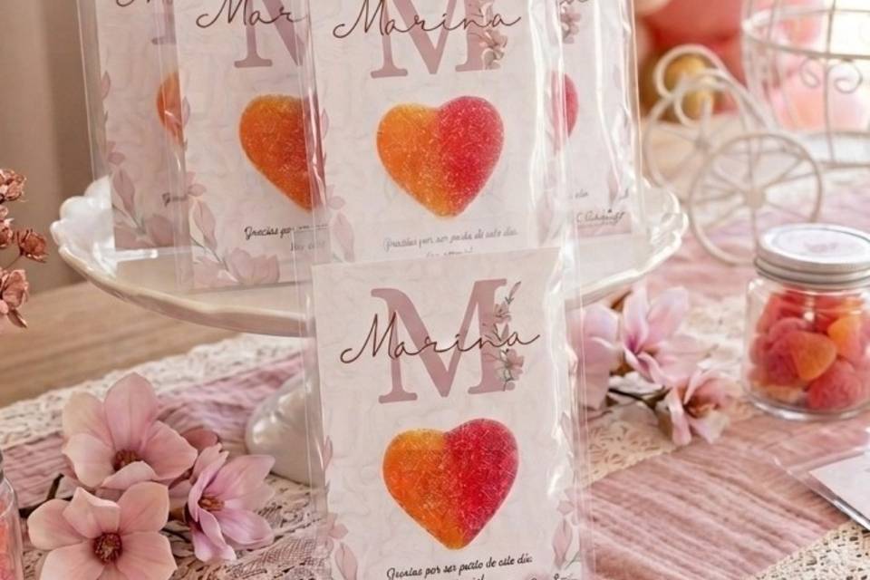 Tarjetas corazón dulce