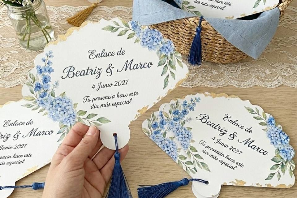 Cubre-platos abanico