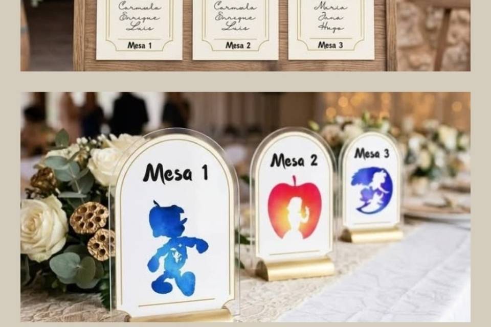 Plan mesas Disney