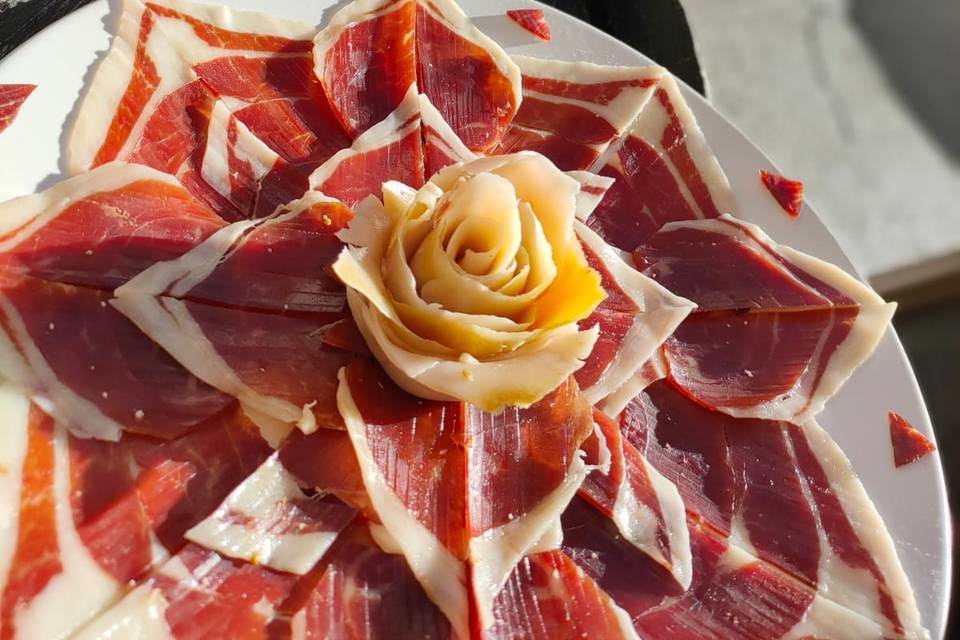 Plato de jamón profesional