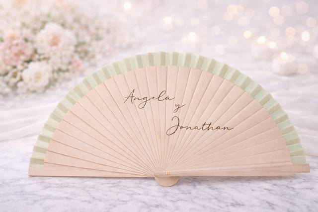 Abanico de madera
