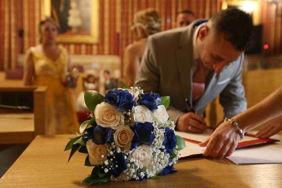 Detalles de la boda civil