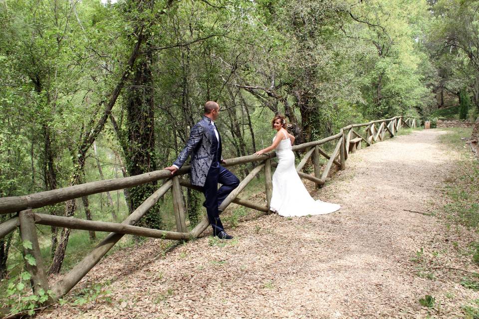 Los novios en el bosque