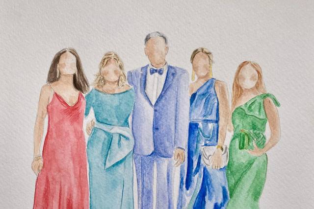 FAMILIA DIA DE LA BODA