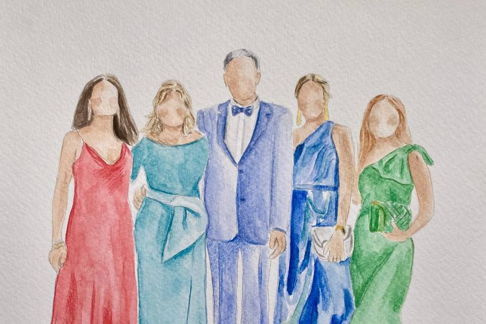 FAMILIA DIA DE LA BODA