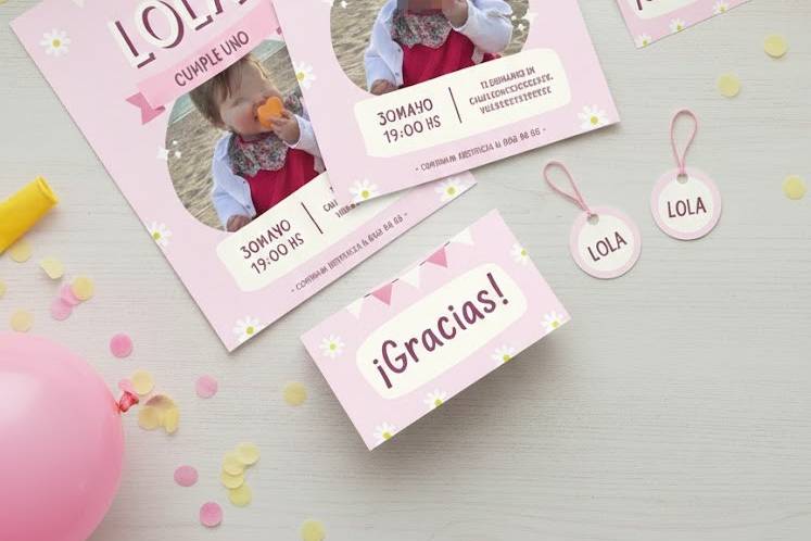 Papelería bautizo infantil