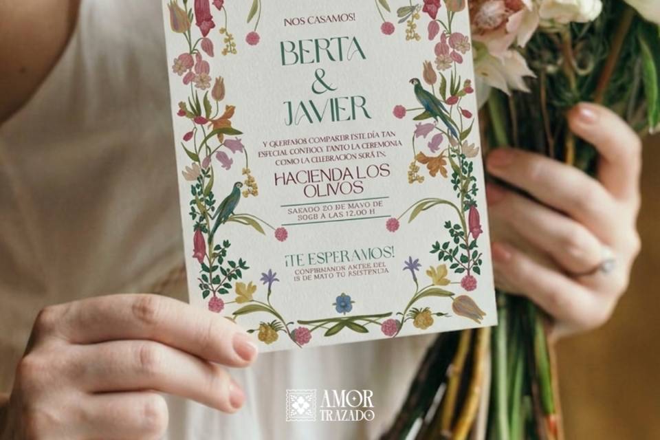 Invitación florido