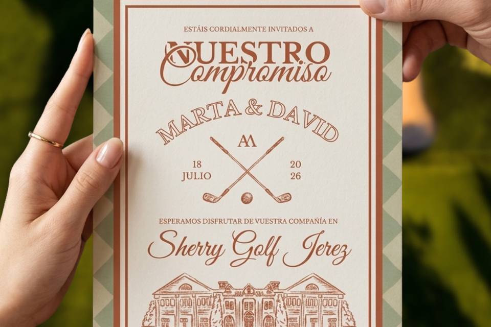 Invitación golf