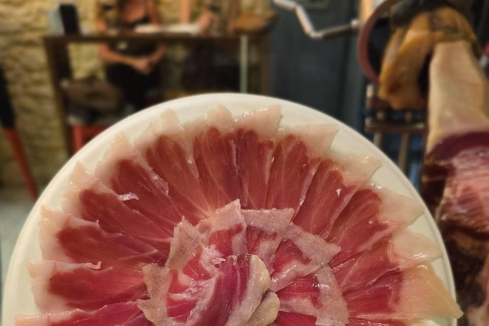 Plato jamón