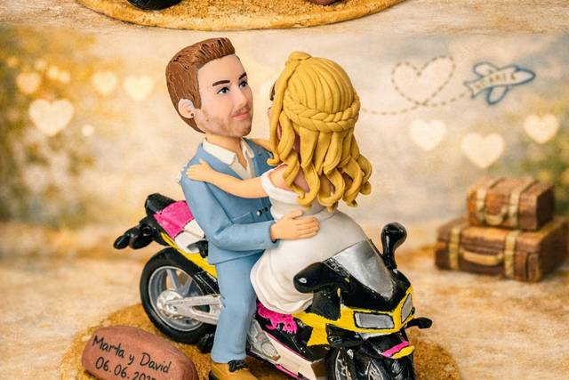 Figura personalizada con moto