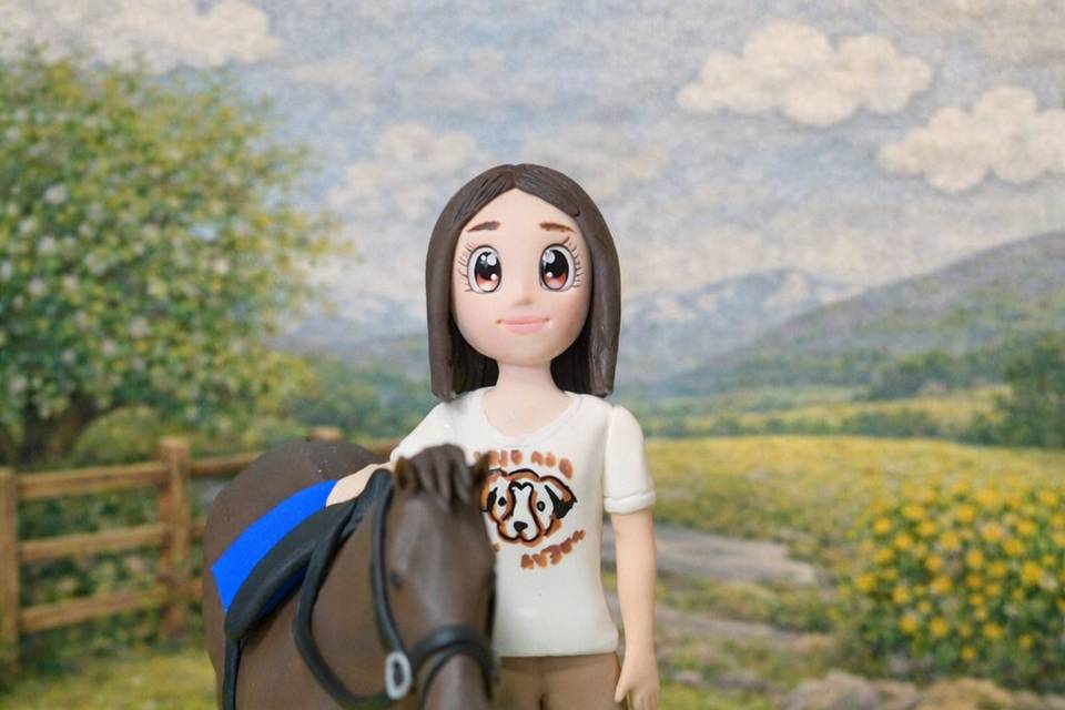 Figura personalizada y caballo