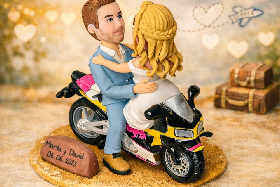 Figura personalizada con moto