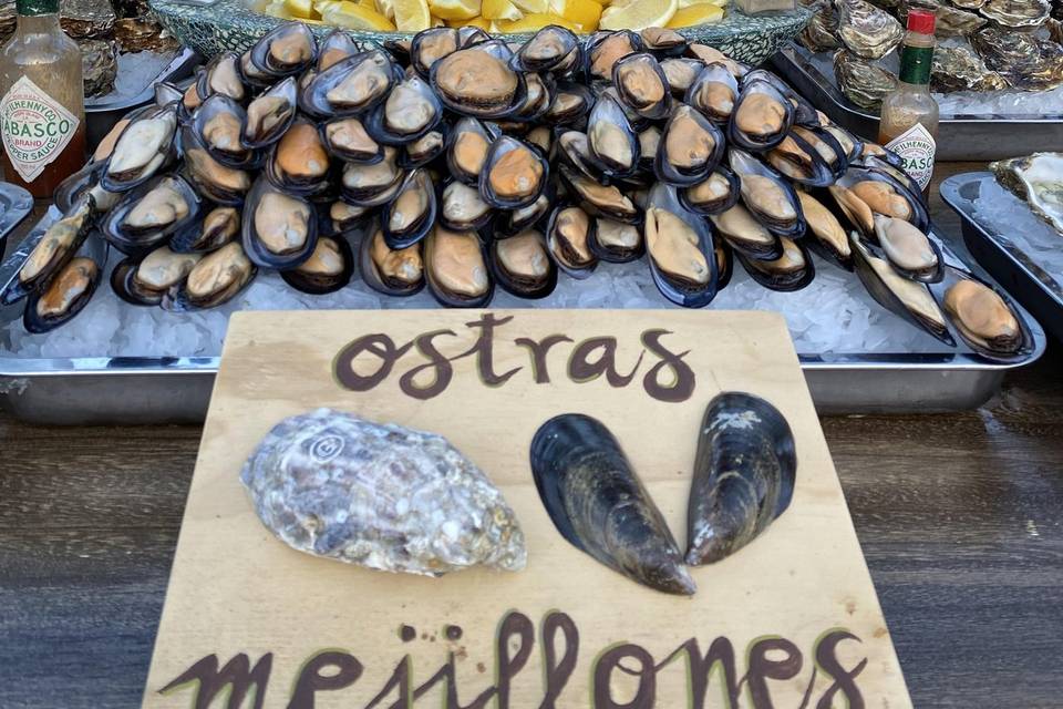 Catering mejillones