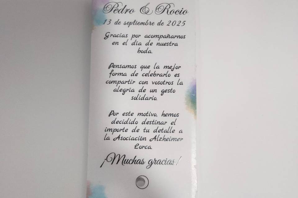 Detalle de boda