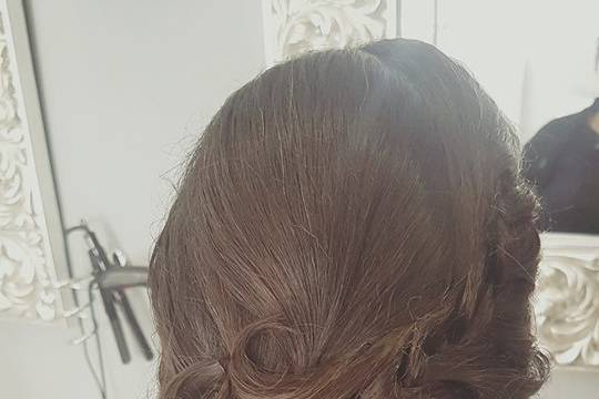 Recogido con trenza  invitada