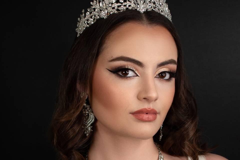 Maquillaje novia glam