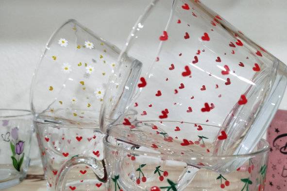 Tazas pintadas a mano