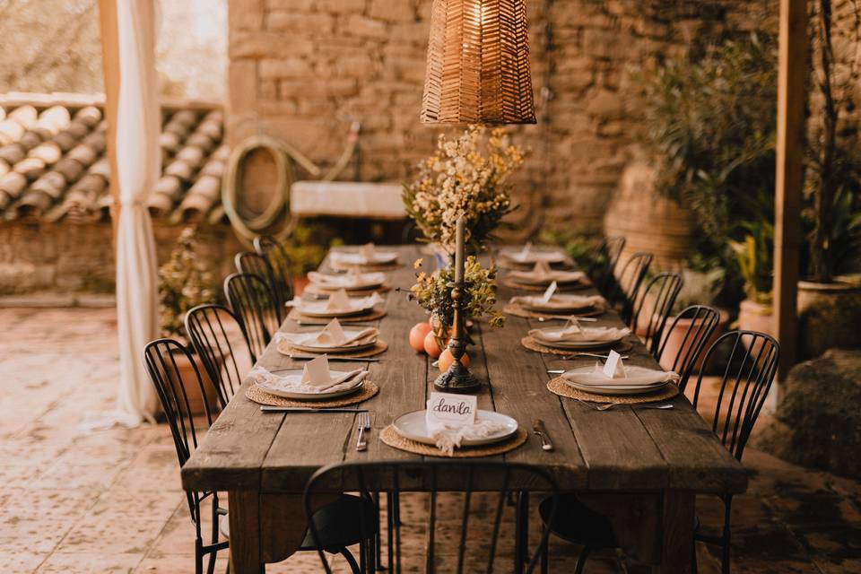 Mesa de los novios - Cobertura