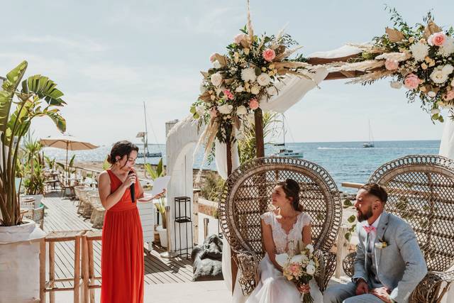 Ceremonia mar en Ibiza