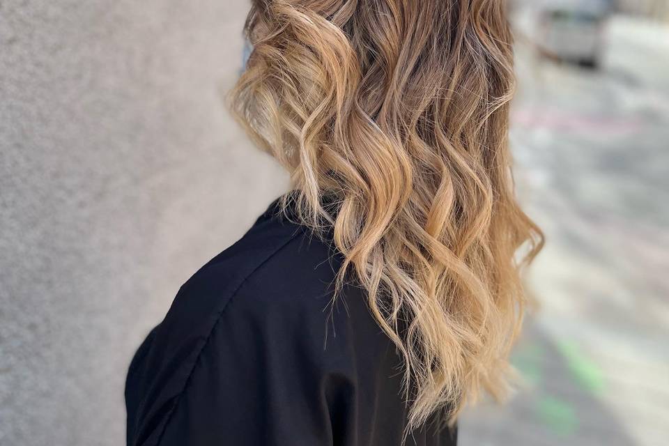 Balayage con ondas