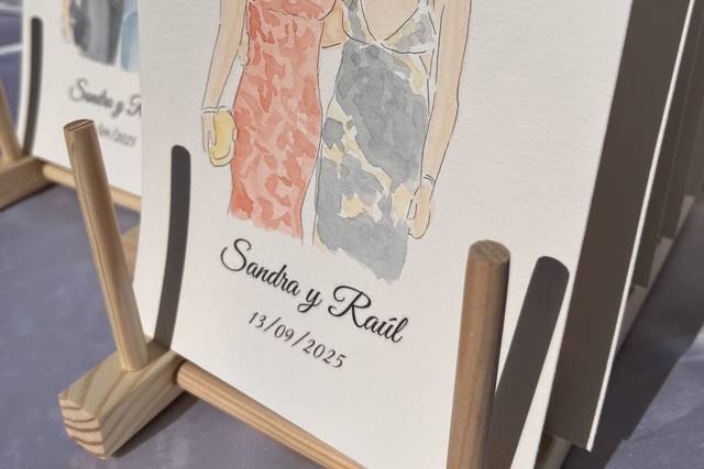 Ilustraciones boda
