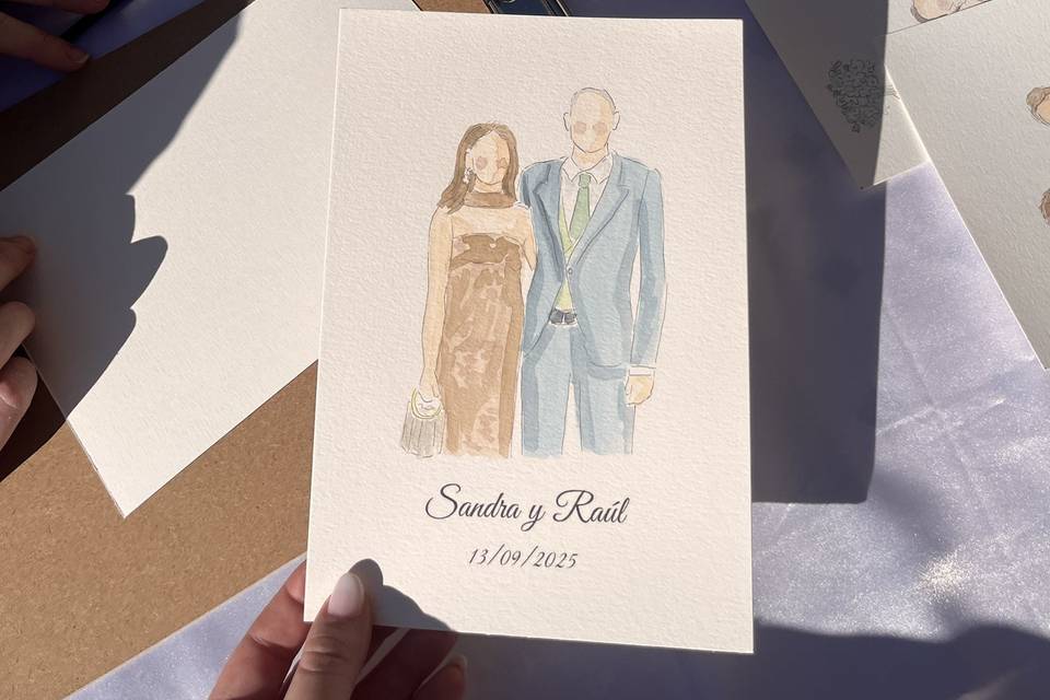 Ilustraciones boda