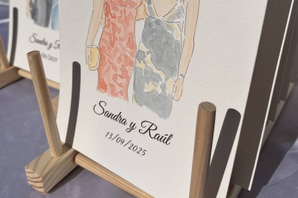 Ilustraciones boda