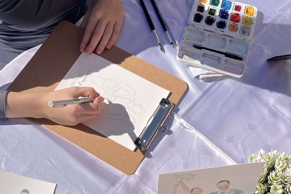 Ilustraciones boda