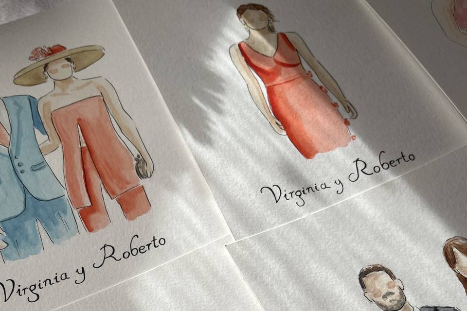 Ilustraciones boda