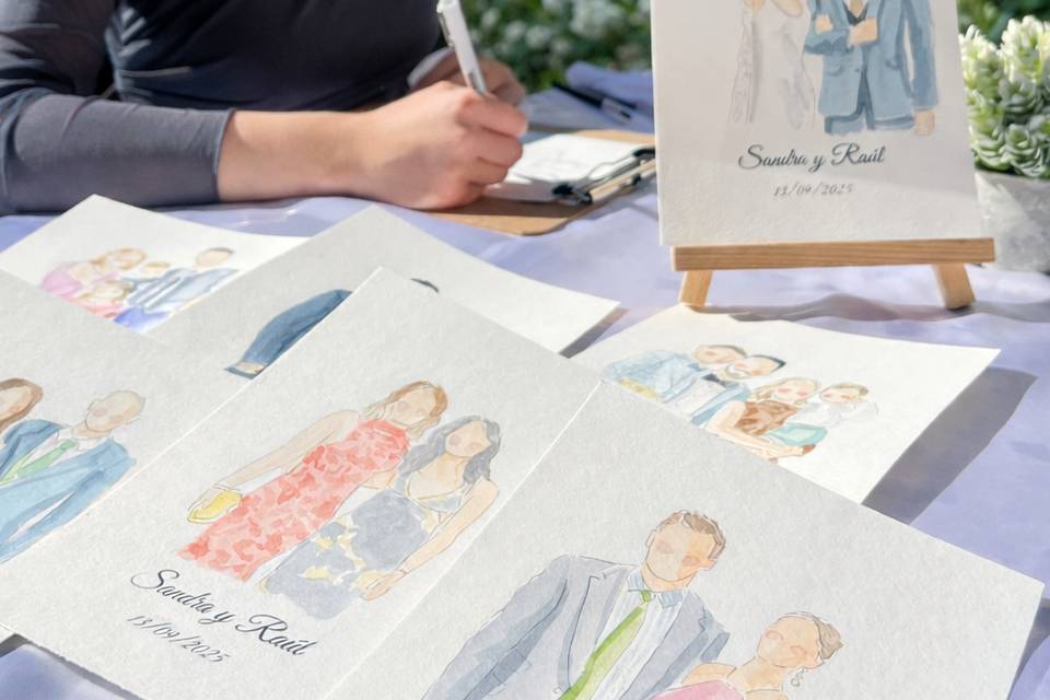 Ilustraciones boda
