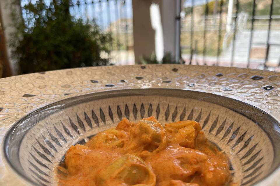 Pasta con carabineros