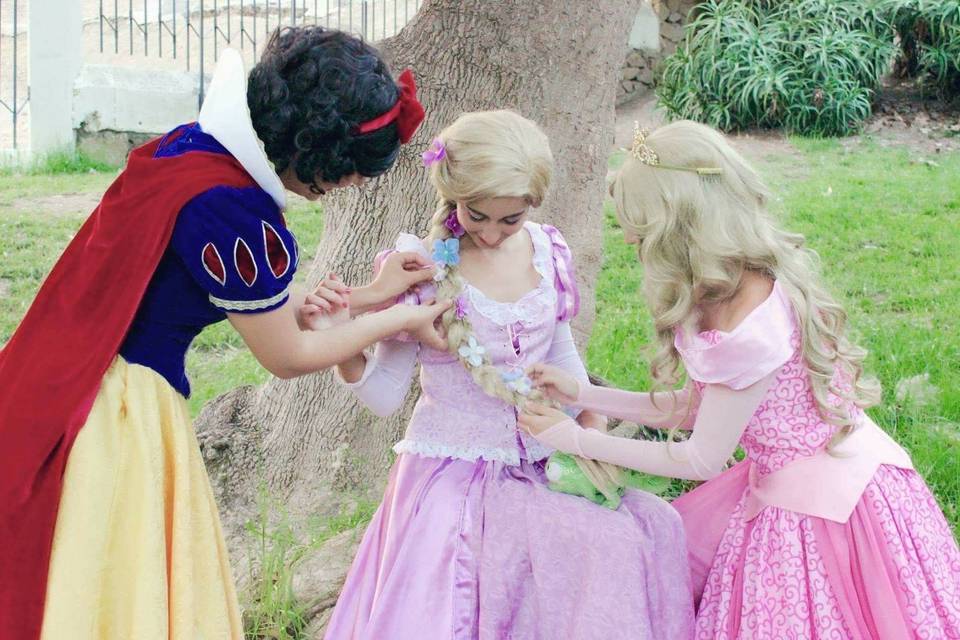 Blancanieves, Rapunzel, Aurora