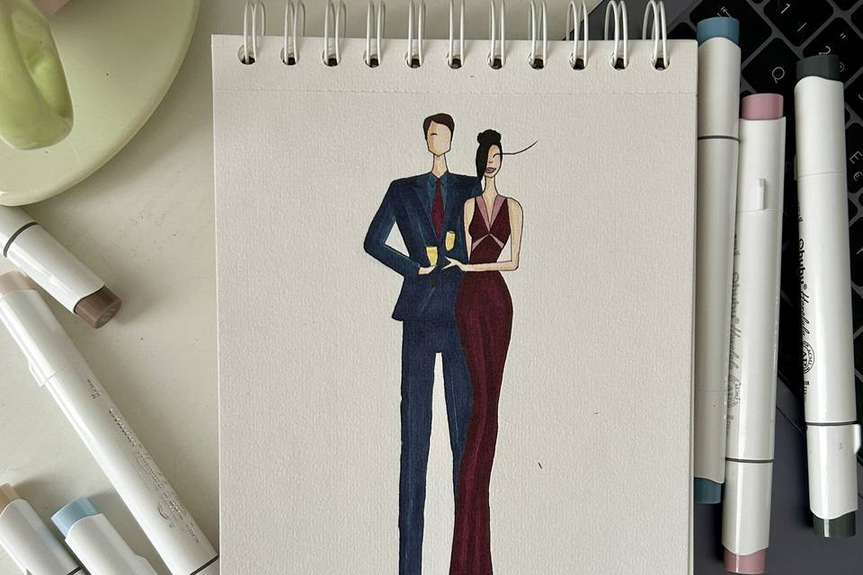 Pareja de invitados