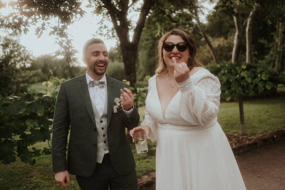 Novios en el cocktail