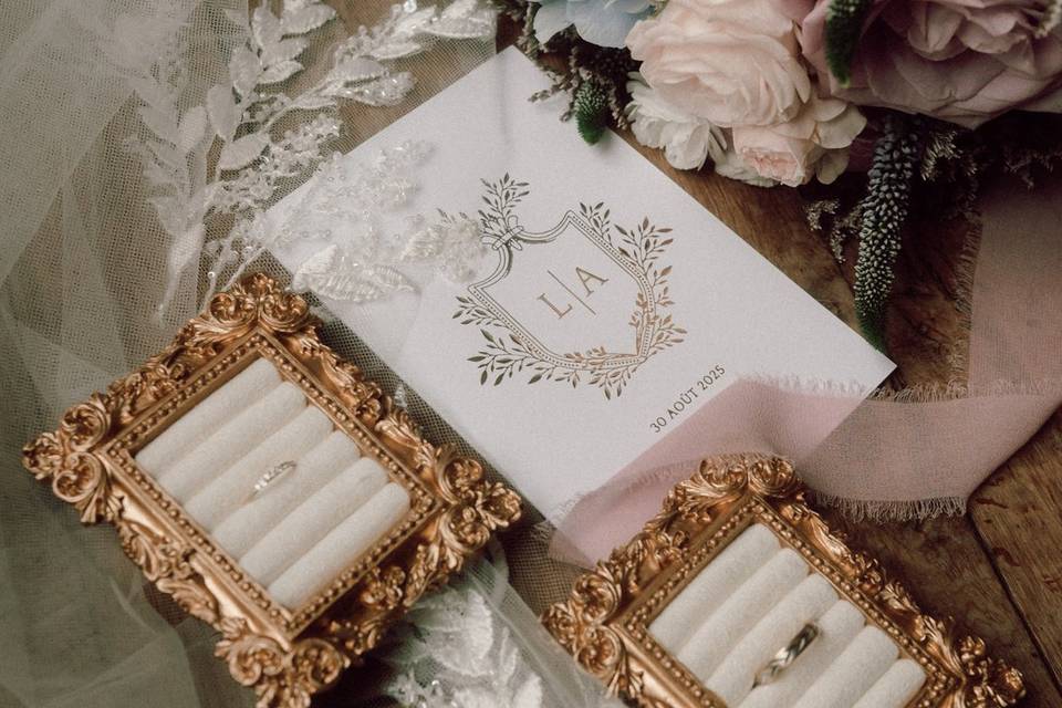 Flat lay elegante