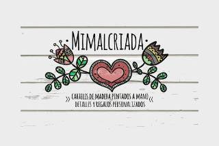 Mimalcriada - Cartelería en madera