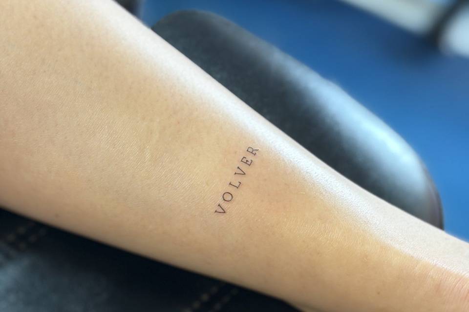 Tatuaje palabra