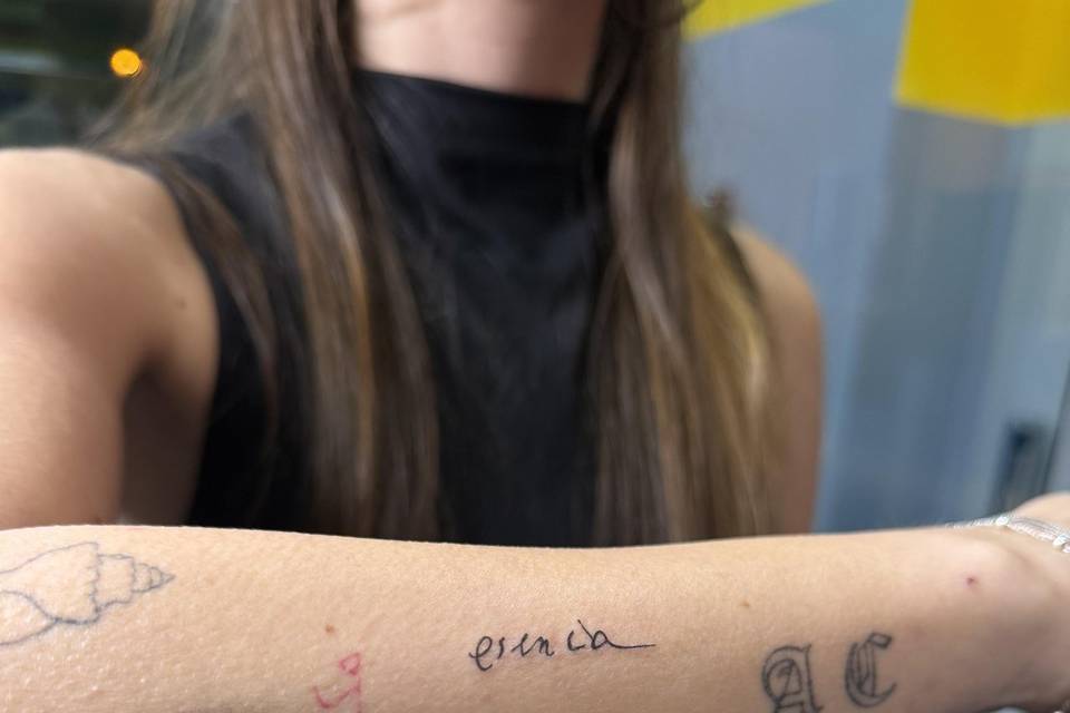 Tatuaje con letra del padre