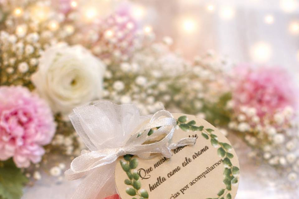Souvenir de boda jabón artesan