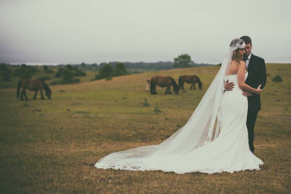 Postboda de los novios