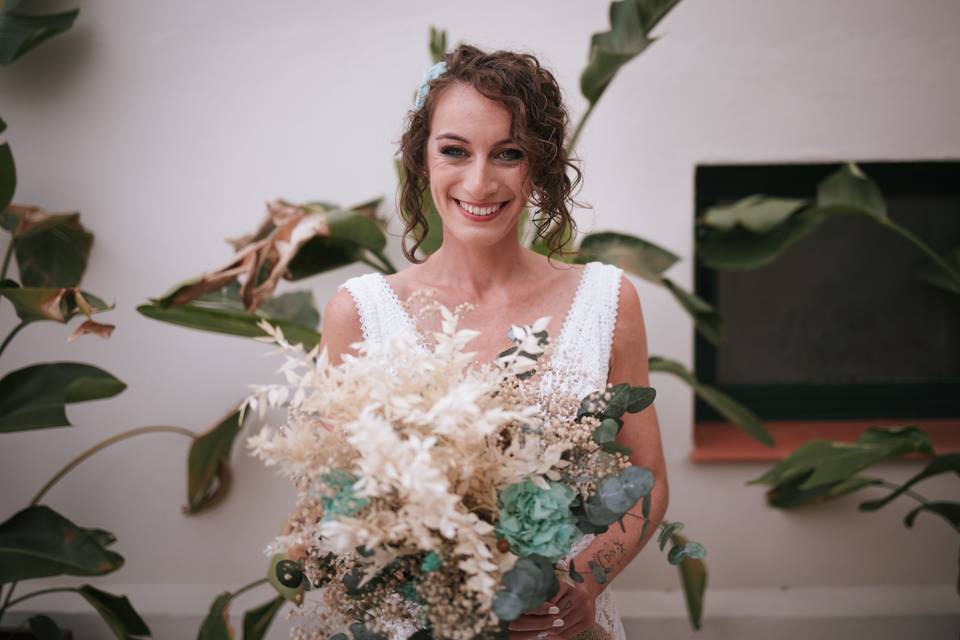 Novia bohemia