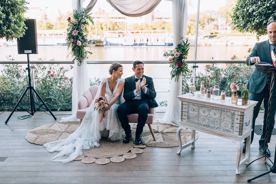 Ceremonia de boda en Abades Triana