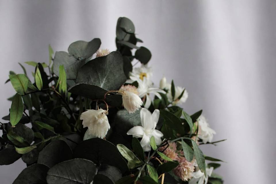 Detalle del ramo en cascada