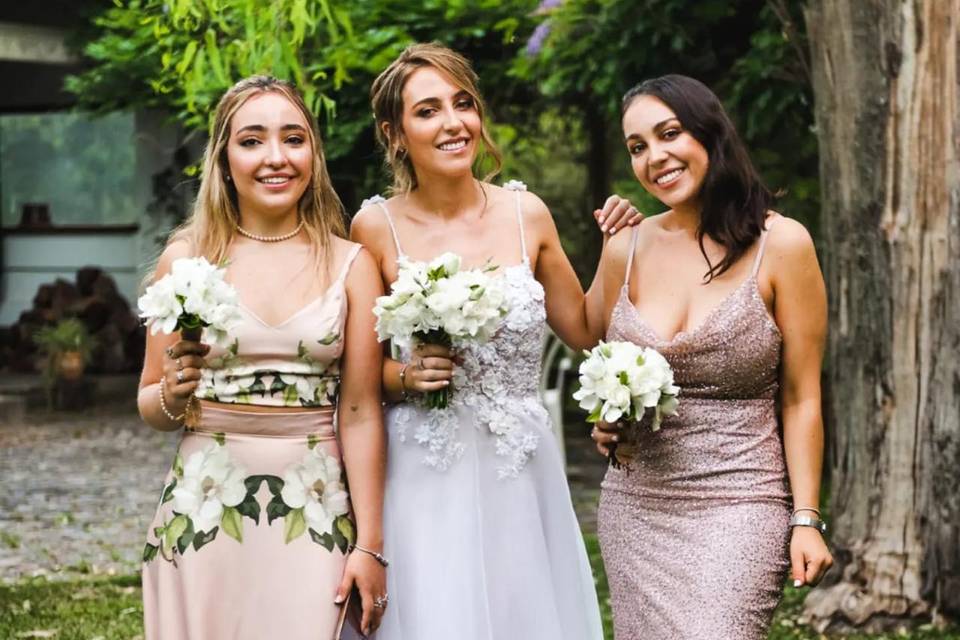 Preparacion novia y hermanas