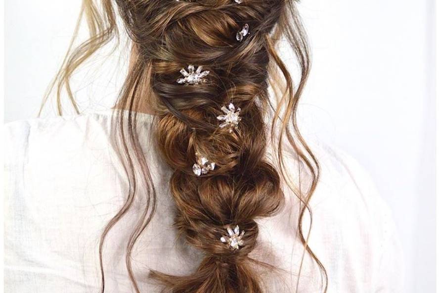 Coleta con trenza