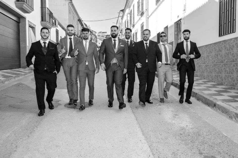 Amigos y un día irrepetible