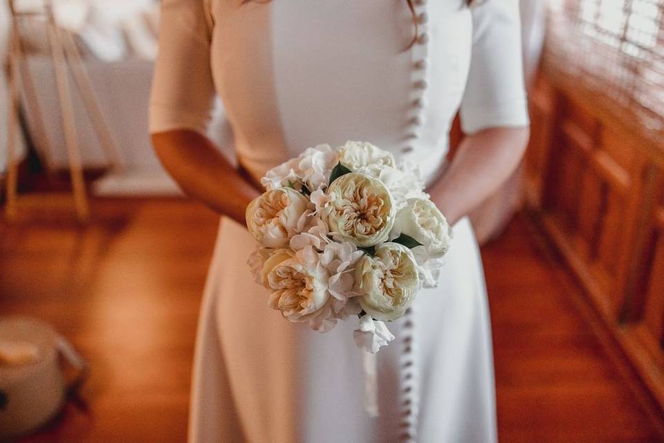 Bouquet de novia blanco